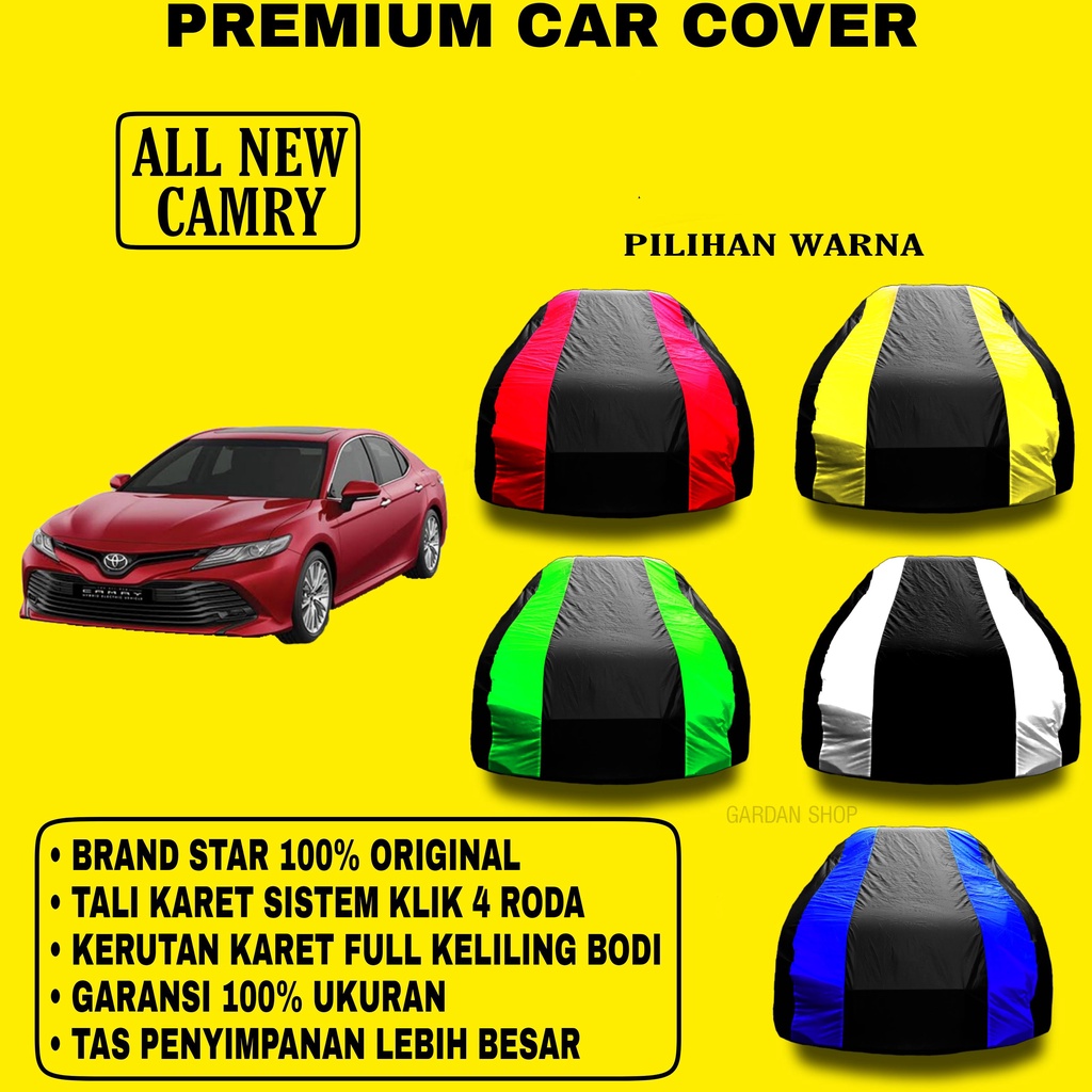 Body Cover ALL NEW CAMRY Garis 2 WARNA Penutup Pelindung Bodi Mobil All New Camry PREMIUM