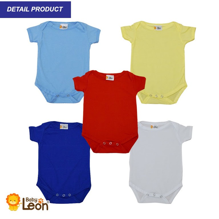 Baby Leon  Baju Bayi 100% Katun Dingin BC-01 Pakaian Kaos Jumsuit Jumper Bayi Newborn Perempuan