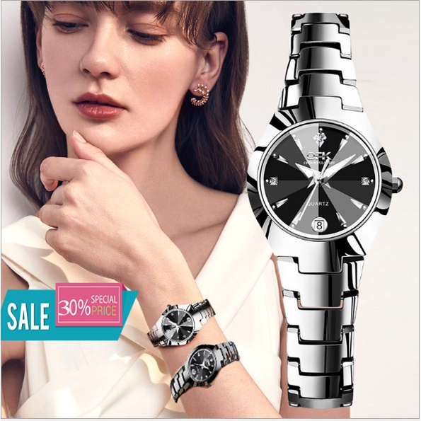 Jam Tangan Wanita Kecil Merk OPK  Original Analog Rantai Import Elegan dan Minimalis