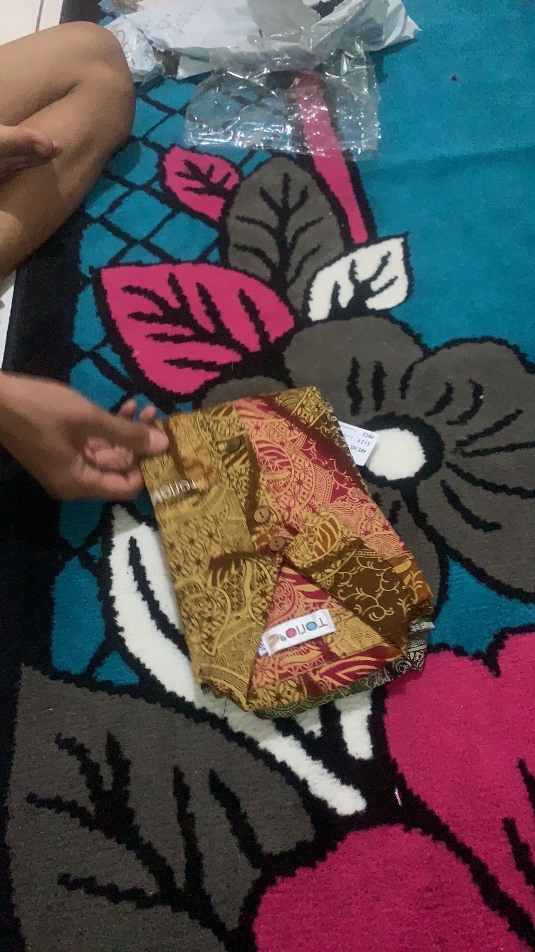 Torio Indonesian Smart Casual Gold Batik - Kemeja Batik Anak Laki-laki