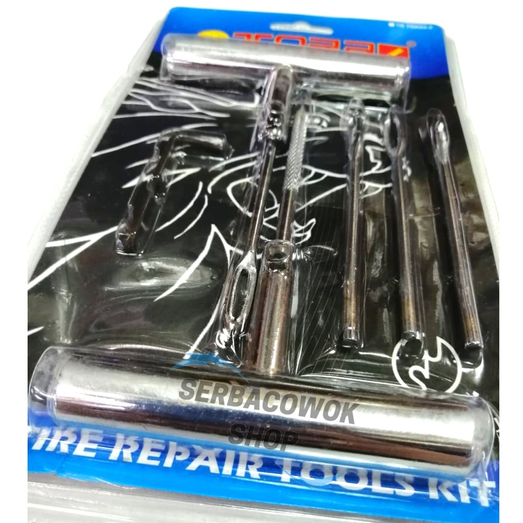 Alat Gagang Tambal Ban Tubeless Tubles Set Motor-Mobil Tora Toolskit Termurah