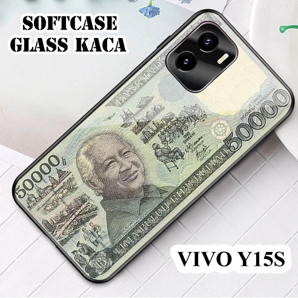 Softcase Glass Kaca VIVO Y15 S - Casing HP VIVO Y15 S[ S25 ].