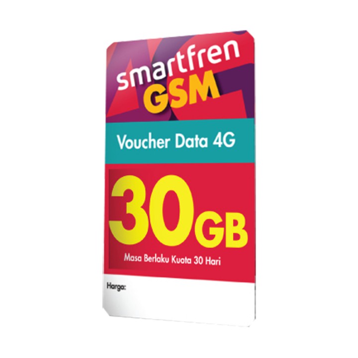 Voucher Smartfren Kuota 30GB Super 4G