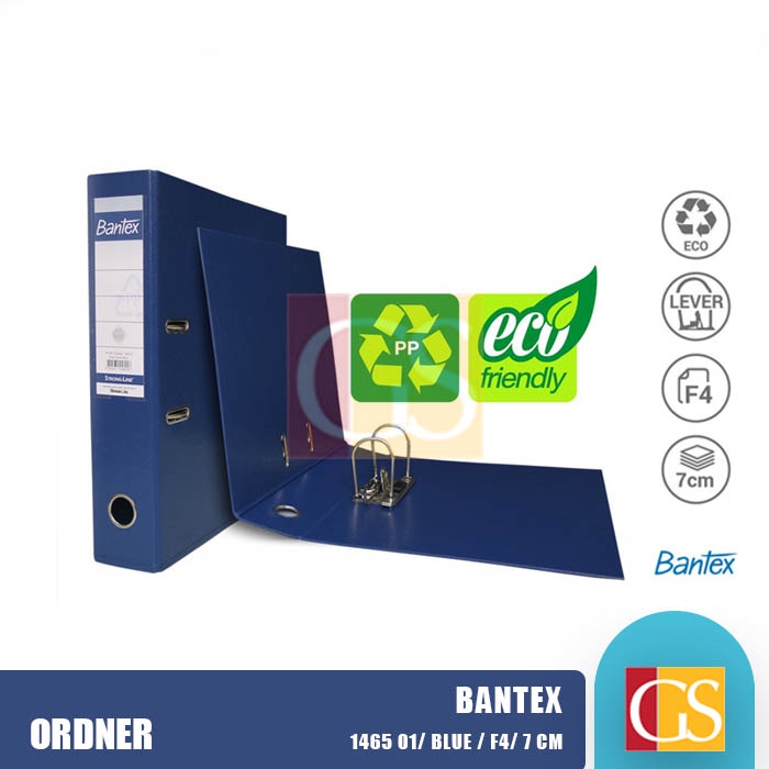 

Map Ordner Bantex PVC / PP Plastic Folio F4 7cm 1465-01 Blue Biru
