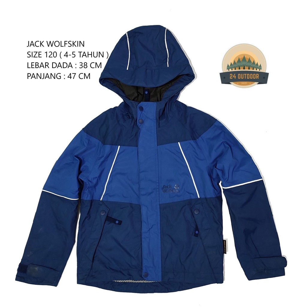 Jaket outdoor anak second original Jack Wolfskin || High Waterproof