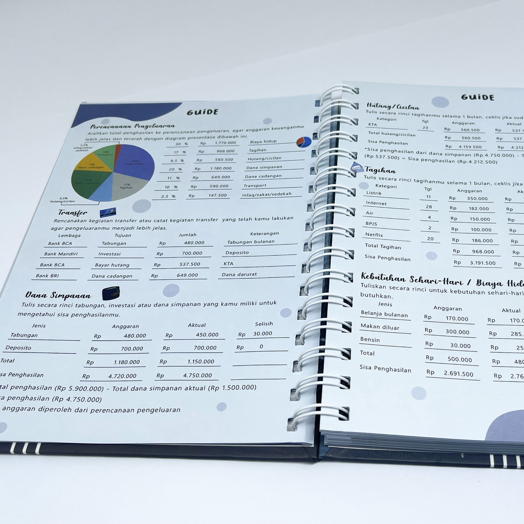 

Financial Planner / Financial Journal / Notebook Budget Planner / Buku Pengatur Keuangan / Buku Perencanaan Keuangan