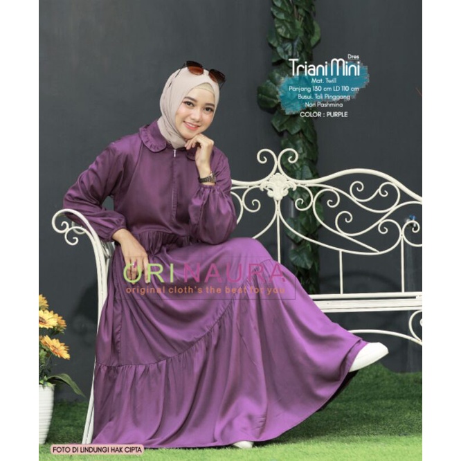 TRIANI Mini Dress Muslim Wanita by Orinaura