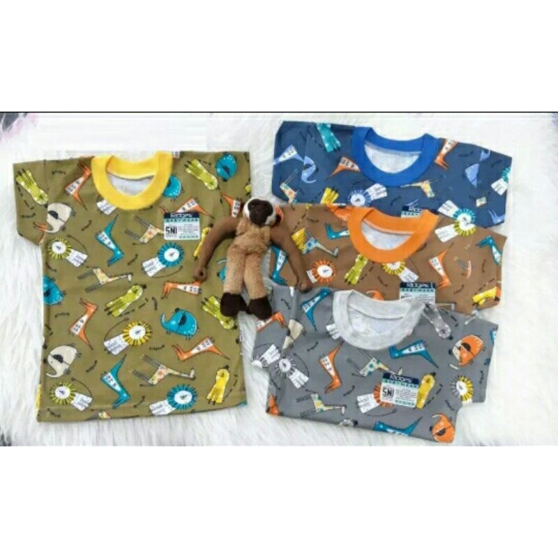 TOKO BAYI KAOS  MOTIF ANAK BAJU ANAK WARNA RANDOM