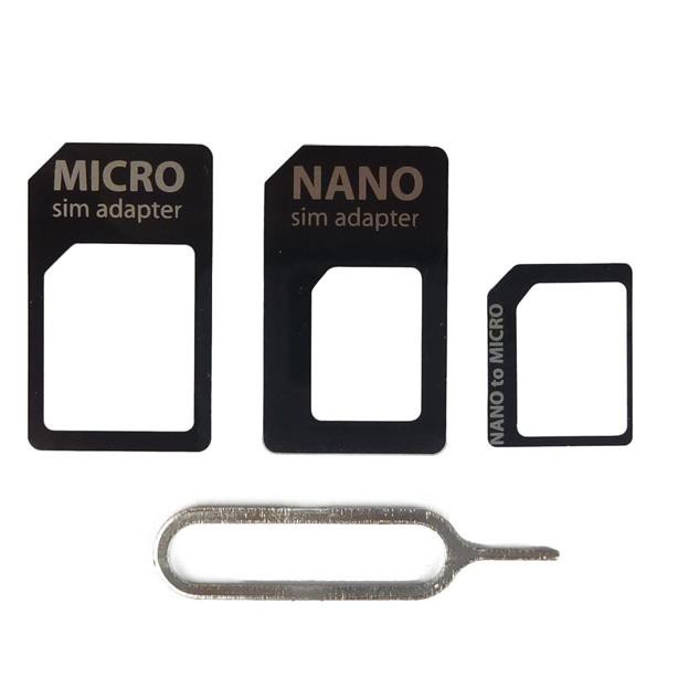 NOOSY Premium SIM Card Adapter 3 in 1 Micro Nano Mini hp handphone smartphone universal
