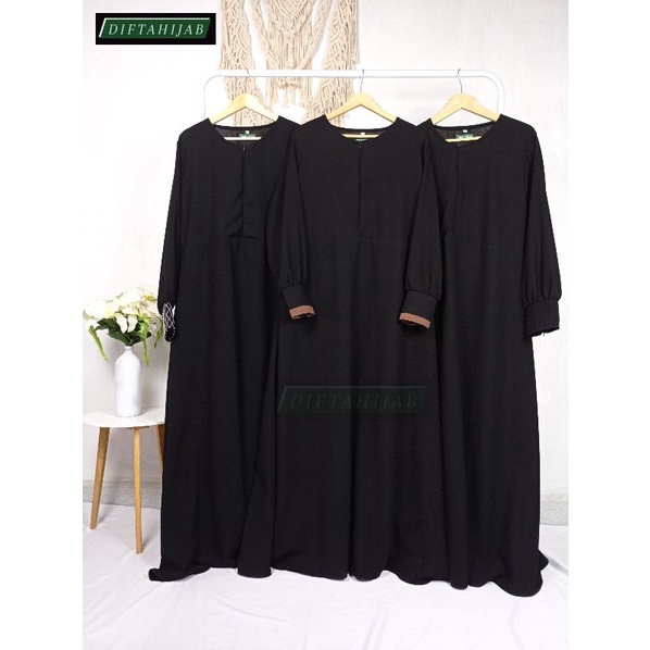 gamis jetblack / abaya jetblack