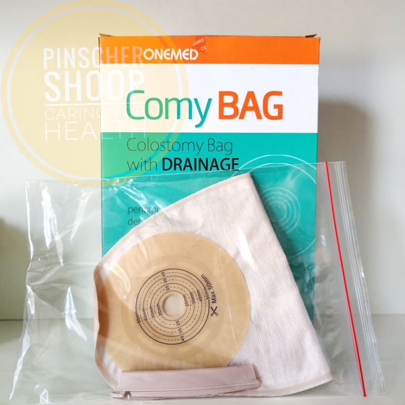 KANTONG KOLOSTOMI  COLOSTOMY BAG WITH KLIP COMYBAG BOX ISI 10 PCS