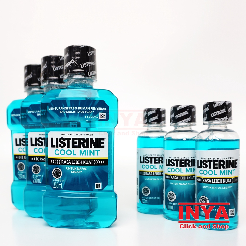 LISTERINE COOL MINT ANTISEPTIC MOUTWASH 100ml - Obat Kumur