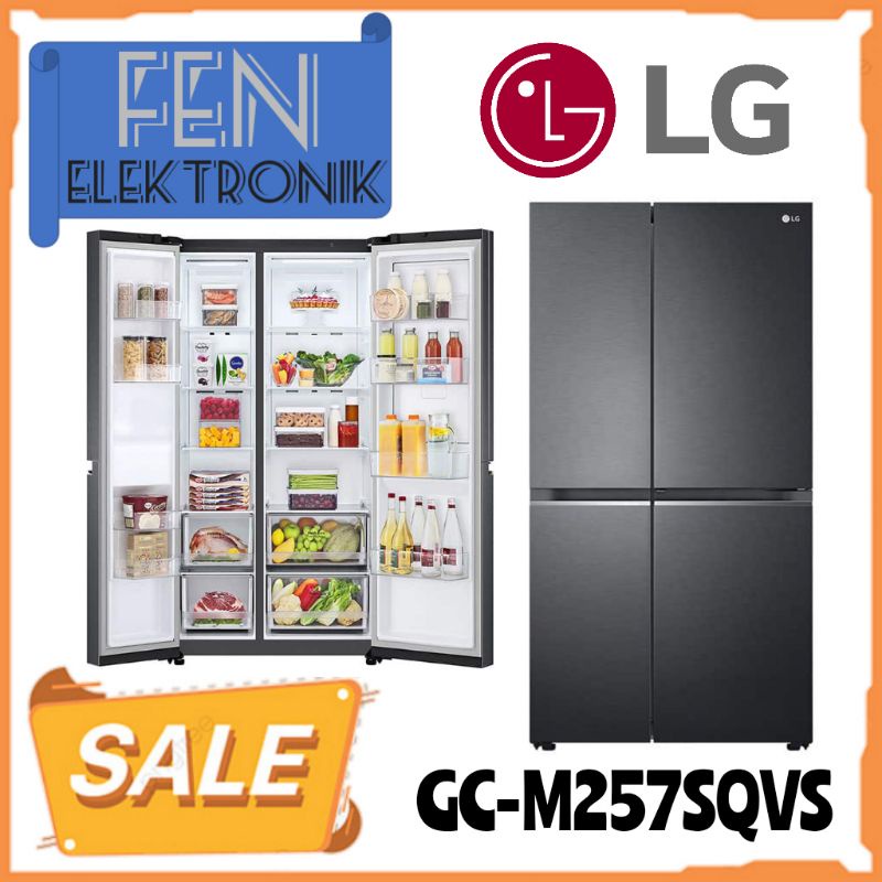 Kulkas LG Side by Side GC-M257SQVS LG Kulkas GCM257SQVS GCM257 257SQVS LG