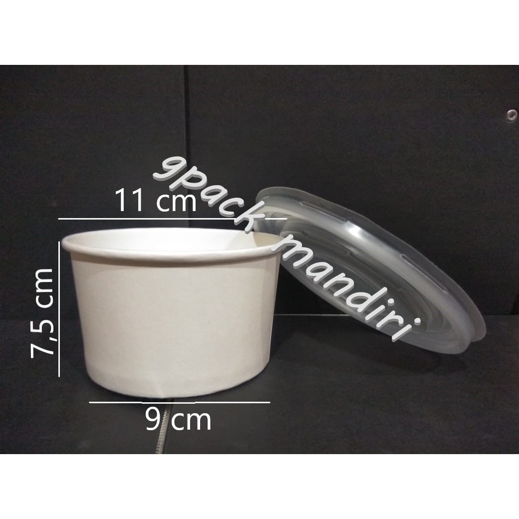 MANGKUK PAPER BOWL 500 ML 50 PCS TERMURAH BERKUALITAS