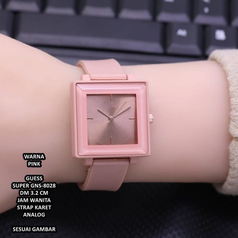 (Cod)Jam Tangan Wanita Ceka Sergi Kota Strap Karet/Rubber(Dikirim Jakarta)