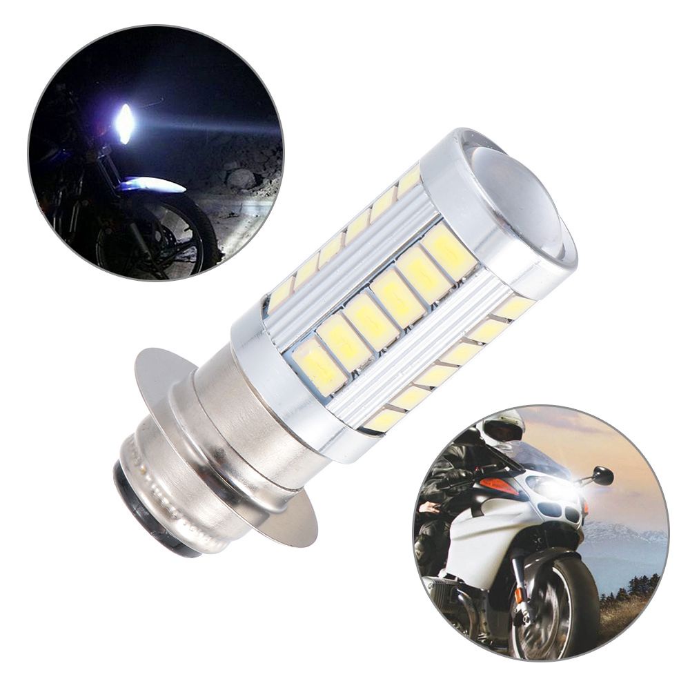 Top Bohlam Led Drl 5730 33smd H6 Ba20D Warna Putih Untuk Lampu Depan Motor