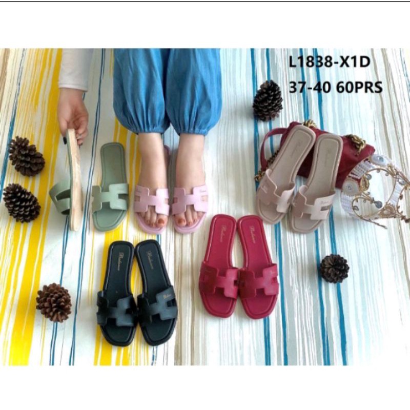 SANDAL SELOP WANITA JELLY IMPOR