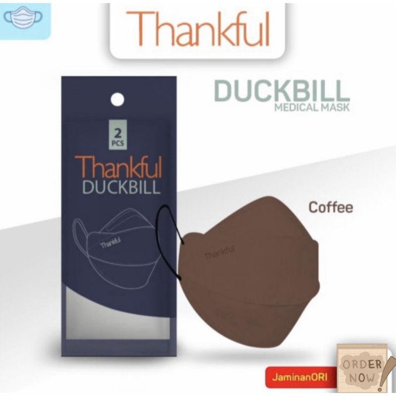 Thankful Duckbill Earloop 4 ply sachet isi 2 pcs