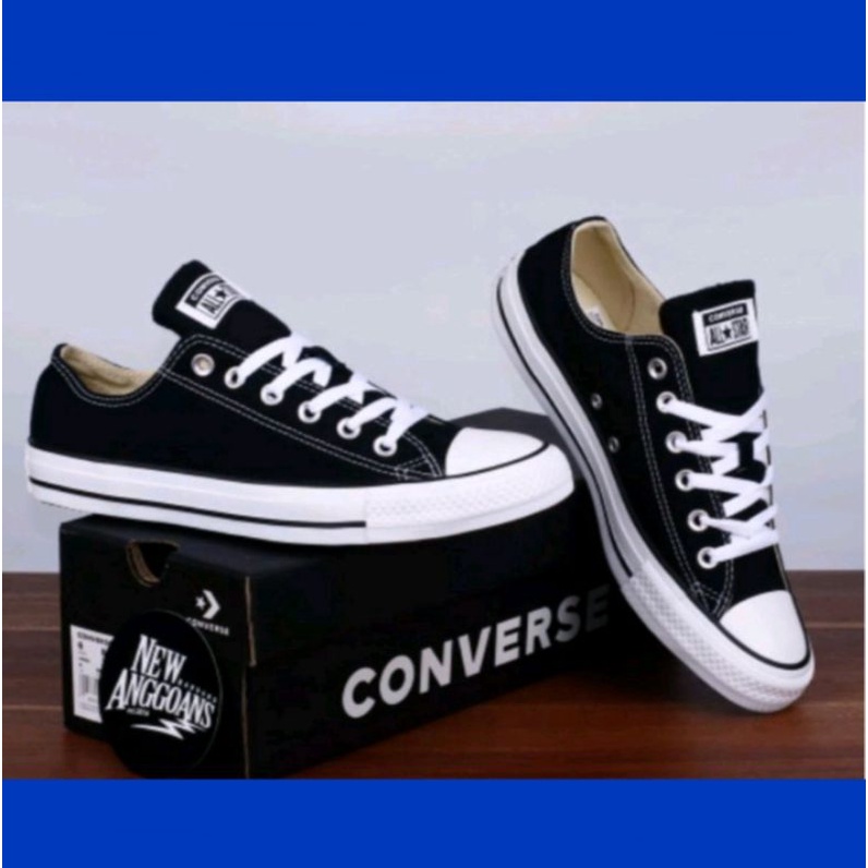 Sepatu Cowok/Cewek Converse All-Stars Hitam Putih Terbaru Trend+Alas Kaki