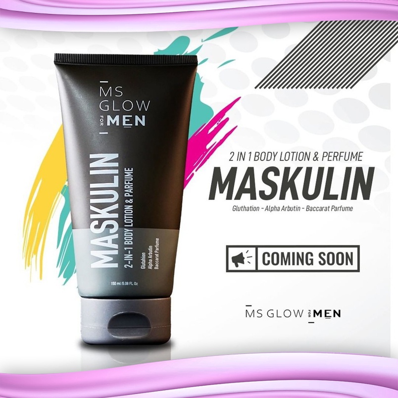 MASKULIN 2-IN-1 BODY LOTION &amp; PARFUME MS GLOW FOR MEN