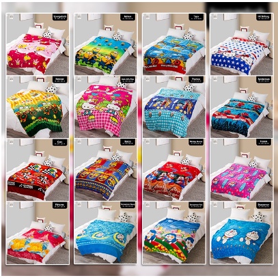 [ OBJ ] Selimut Karakter Bahan Lembut