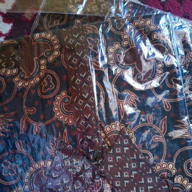 Bswart Batik Hrb026 Kenongo Hem Pendek Padi Pekalongan M L Xl Batik Pria Murah Modern Grosir