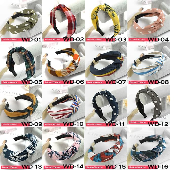 Bando wanita/ Bandana wanita / Headband wanita korea import - WD-01 - WD-19