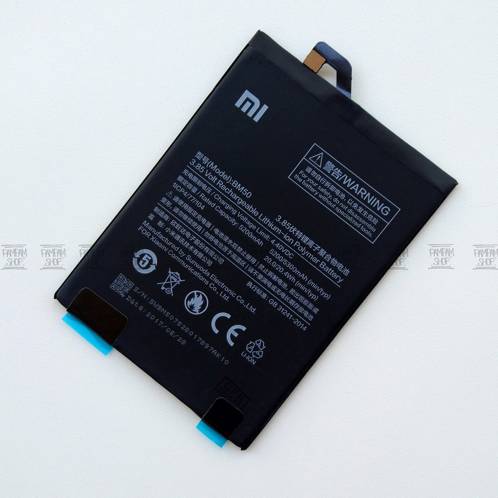 Baterai XiaoMi BM50 Mi Max 2 Original OEM Batre Batrai Battery Xiao Batrai BM 50