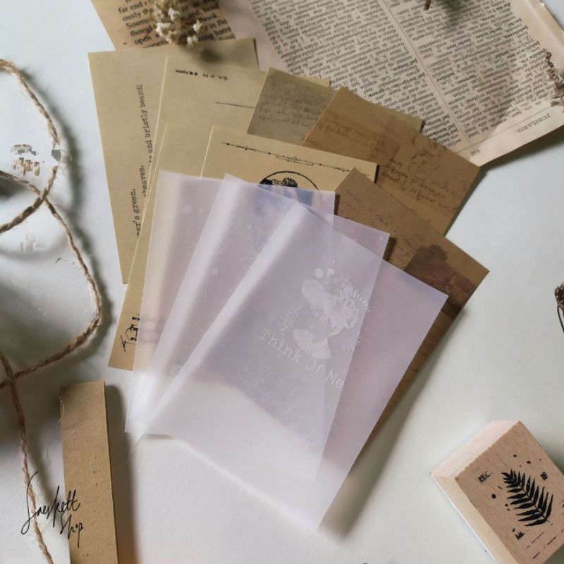 

Vintage Decorative Transparent Kraft Paper Sheet