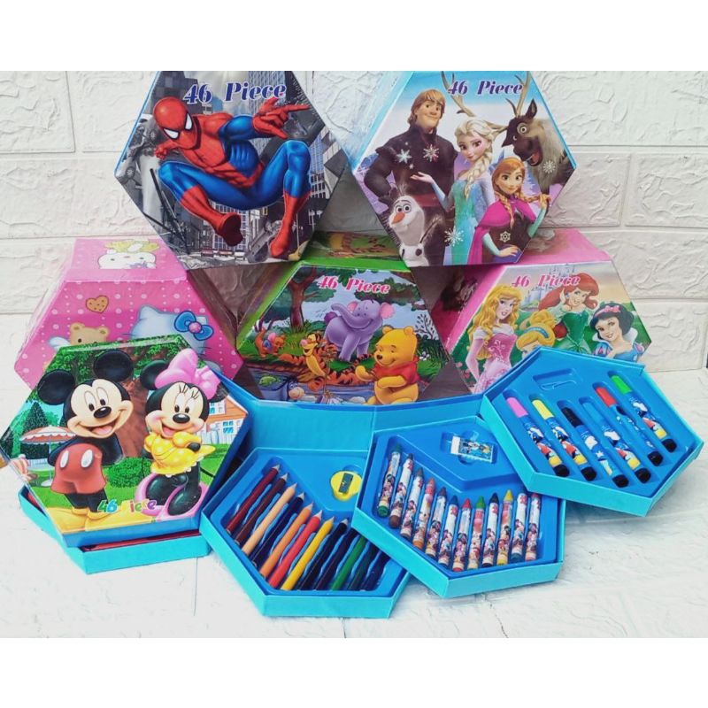 

Crayon karakter 46 pcs#pewarna karakter 46 pcs#art set 46