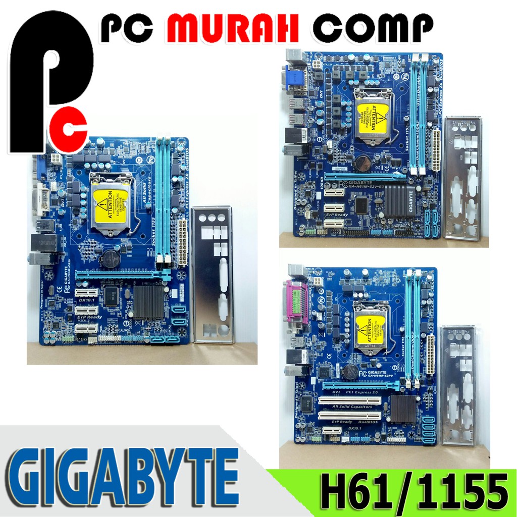 Mobo Mainboard Pc Intel LGA 1155 H61 ONBOARD GIGABYTE