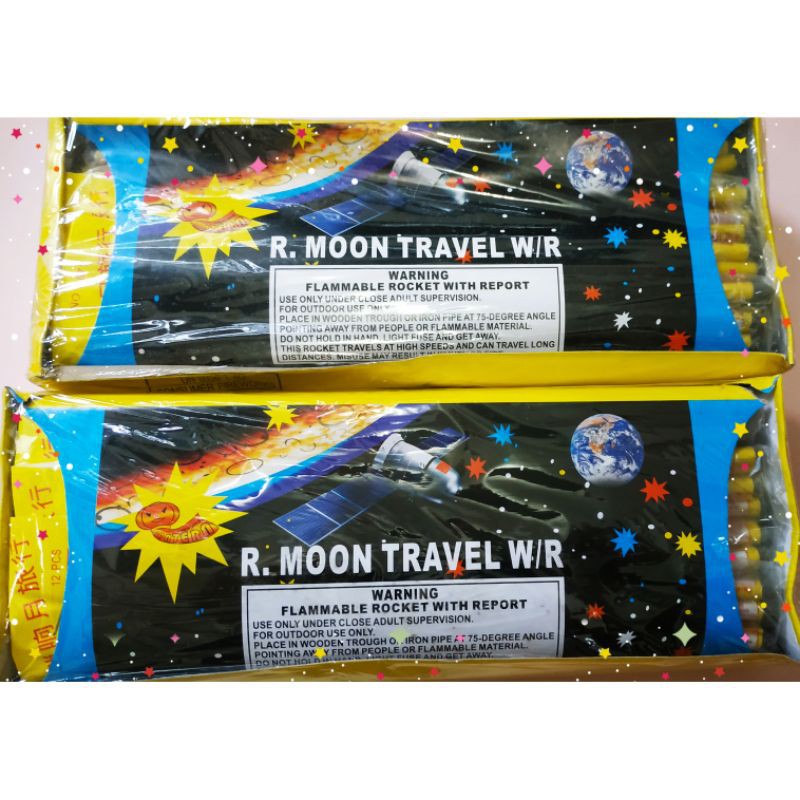 MOON TRAVEL Mainan anak JANGWE  Swit  PRETEK/ TOR roket kembang api (12pcs/bungkus)