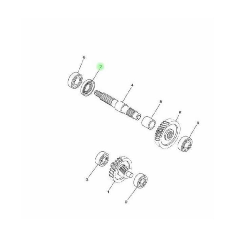 SIL SEAL AS RODA BELAKANG XRIDE 115 MIO J SOUL GT 115 ASLI ORI YAMAHA 93102 26809