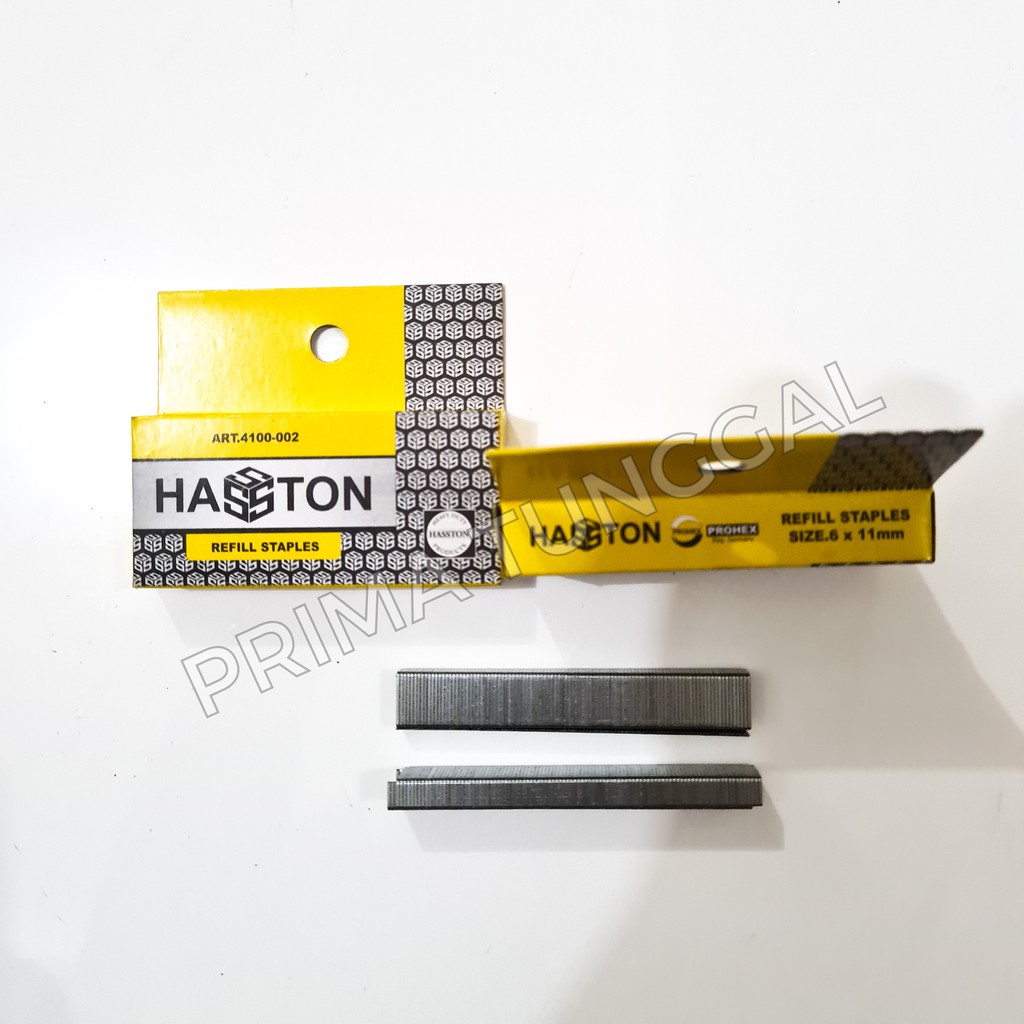 

Isi Staple Stapler Staples Gun Hasston 6 x 11mm Prohex Staples Tembak