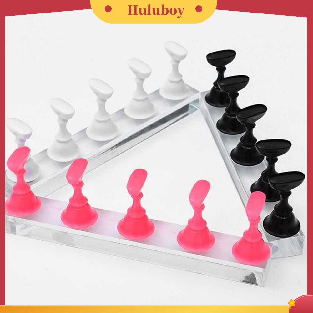 Huluboy Huluboy♡ Stand Holder Display Magnetik Bentuk Papan Catur Bahan Akrilik Untuk Latihan Nail Art