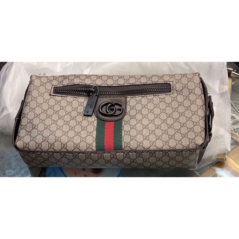 Clutch gucci leather Tas Tangan Card mirror pria/wanita