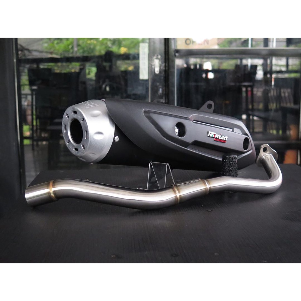 Knalpot TZM Project Racing Vario 125 Vario 150 NMAX AEROX PCX 150 Kenalpot Racing TZM STD NON SS PRO Full Package-4