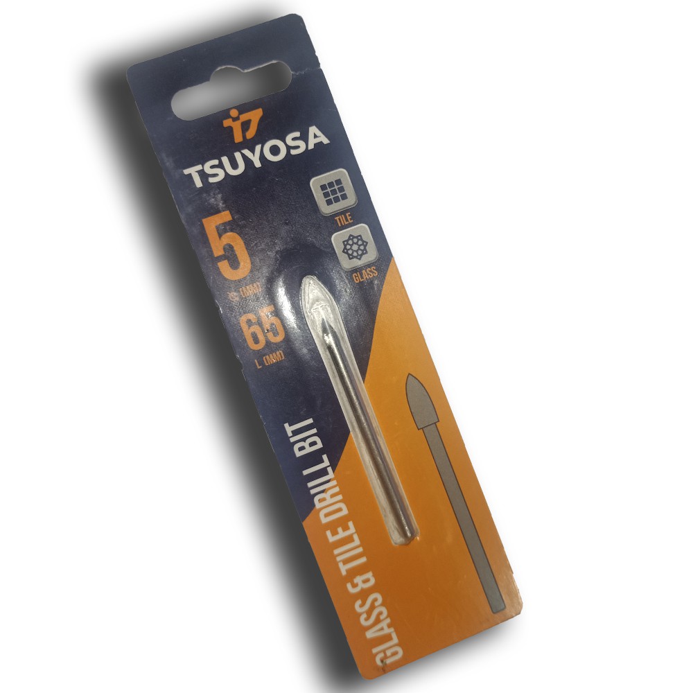 Mata Bor Kaca Model Lurus Tsuyosa 5mm