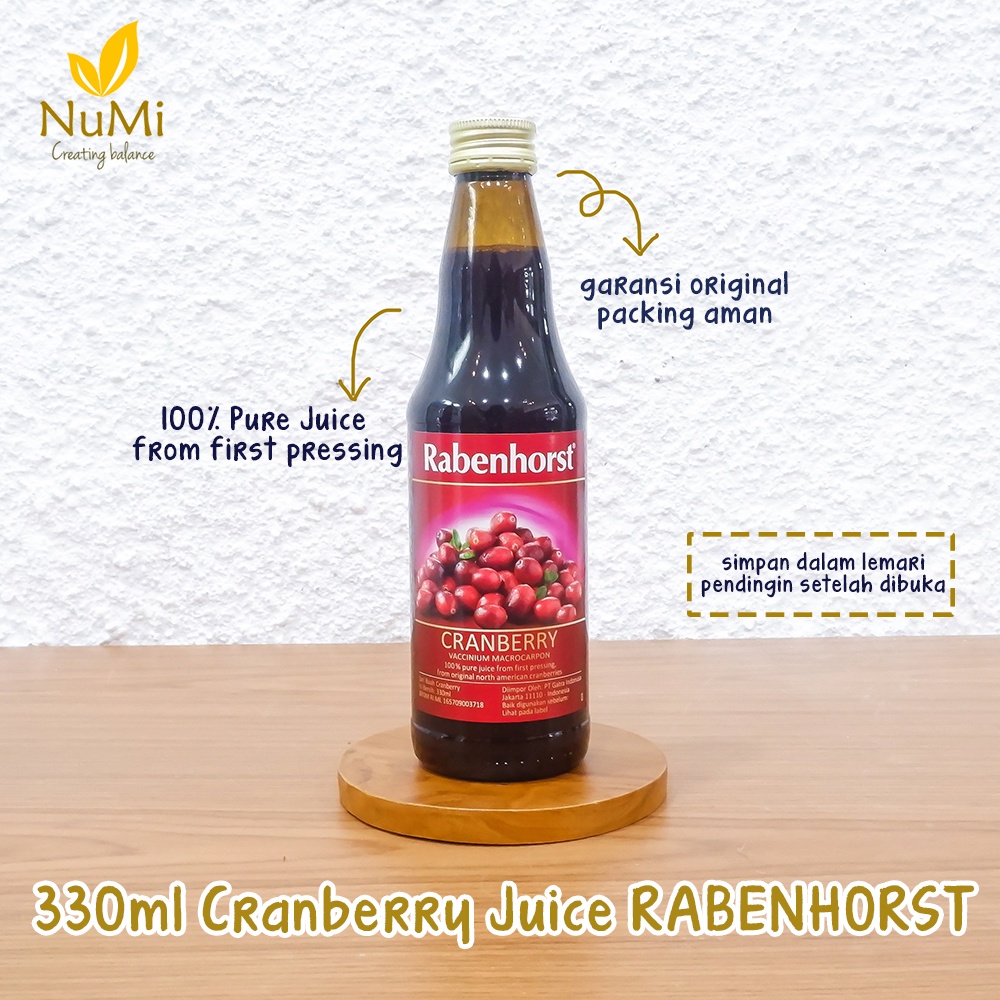 

330ML Sari Buah Cranberry Minuman Cranberry Pure Juice - RABENHORST