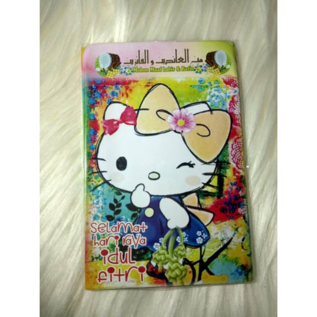 

Amplop lebaran 2024 motif Hello Kitty Pita/ HK pita uk sedang