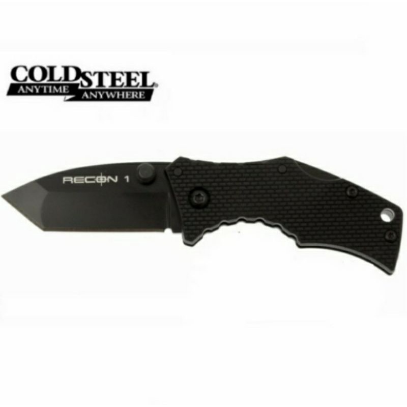 BERKUALITAS Pisau Lipat Micro Recon 1 Pisau Lipat Mini Saku Survival Outdoor Cold Steel