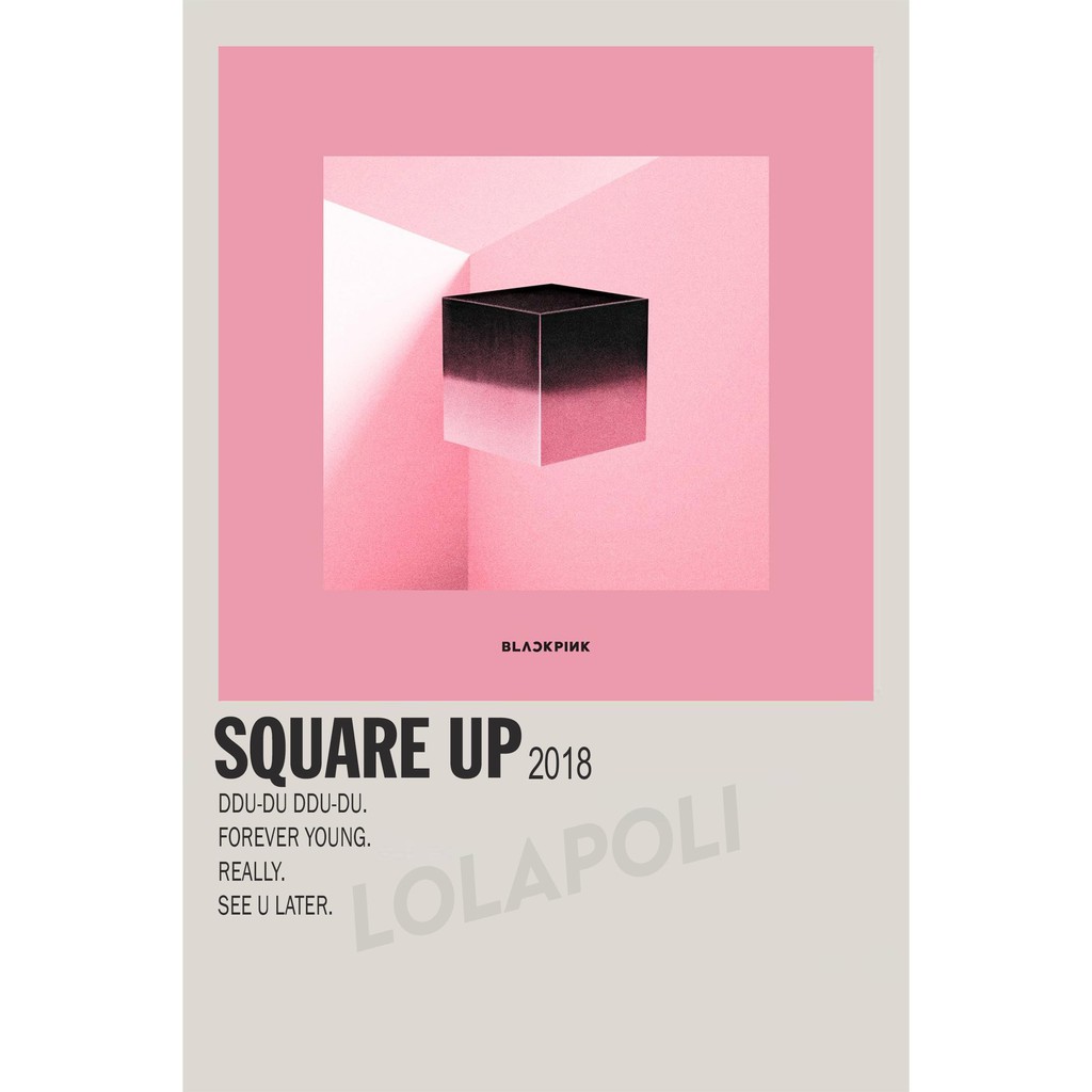 Poster Cover Album K-Pop Square Up - Blackpink