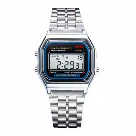 Jam tangan UNISEX digital model rantai casio