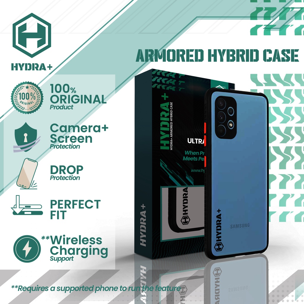 HYDRA+ Samsung A32 4G Armored Clear Hybrid Case - Casing Hardcase Soft