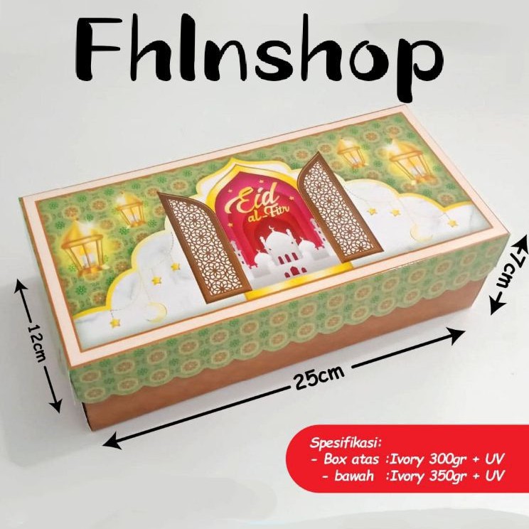 

kotak box dus kue lebaran idul fitri soft/souvenir box cookies pack