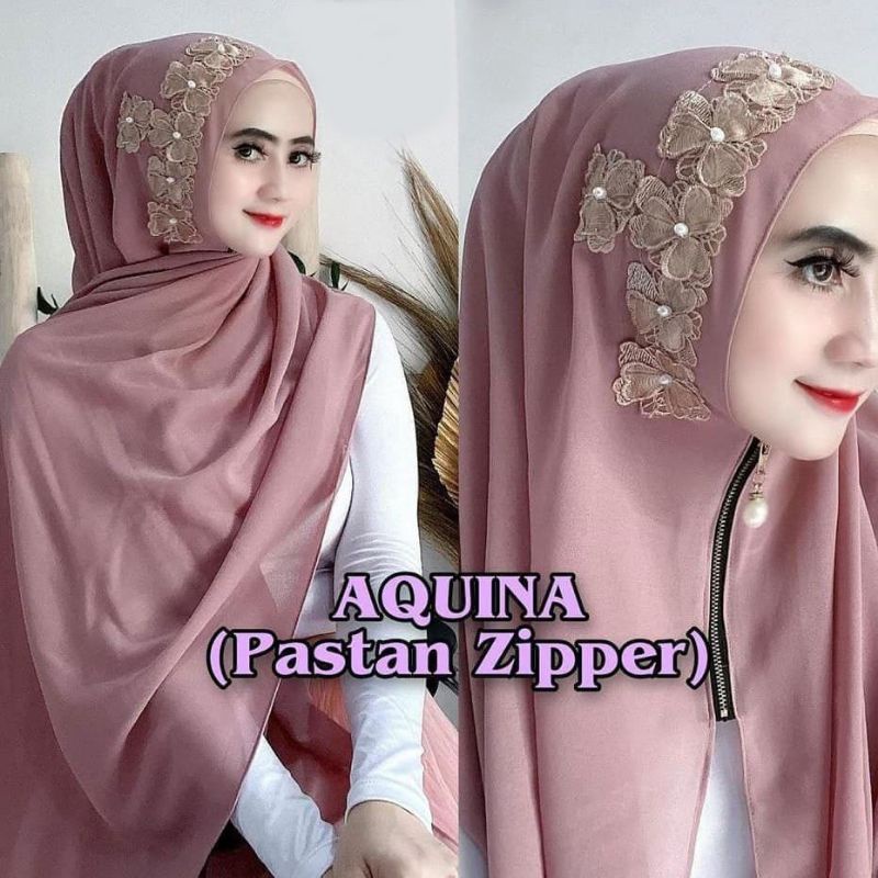 Pashmina Reslleting Zipper Renda Cerutty Babydoll