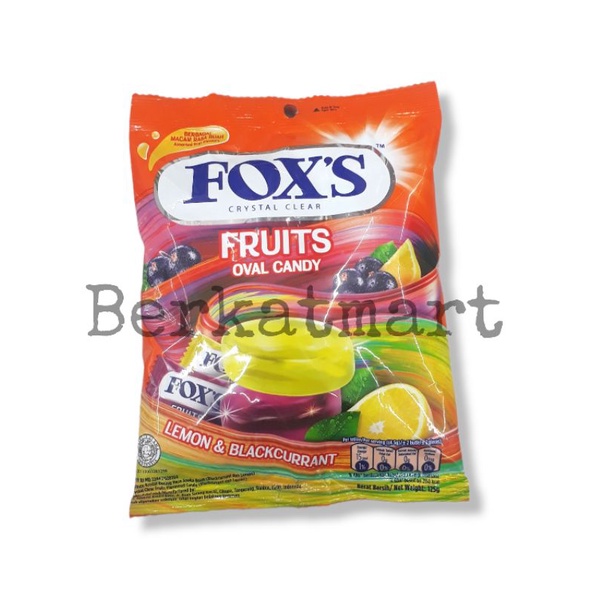 FOX'S CRYSTAL CLEAR All Variant Oval Candy 125g