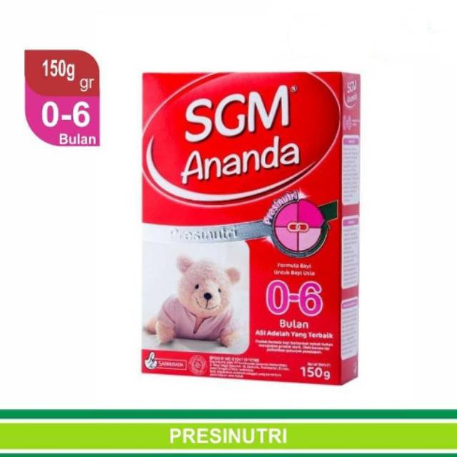 

Susu SGM Ananda 0-6 bulan 150 gr