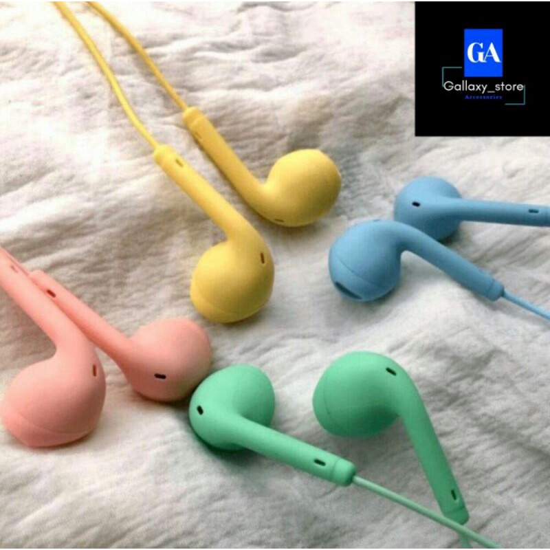 U19 MACARON HEADSET HANSFREE MACARON MATTE COLOUR HIFI HANDSFREE EXTRA BASS / HF EARPHONE U19