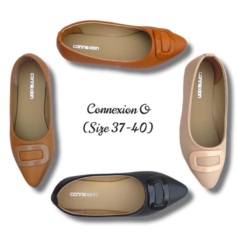FLAT SHOES CONNEXION MERK MATAHARI BRANDED MURAH BEST SELLER | SEPATU KANTOR WANITA | FLAT SHOES TER